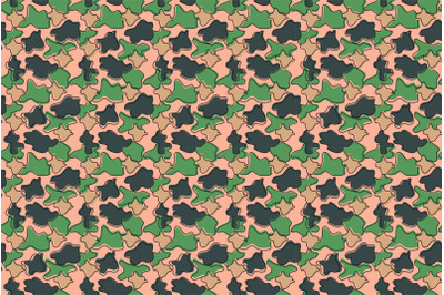 Modern abstract background camouflage pattern in pastel colors. Vector