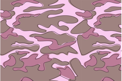 Modern abstract background camouflage pattern in pastel colors. Vector