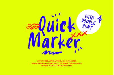 Quick Marker - Quote Font + Doodle