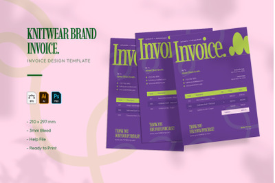 Knitwear Brand - Invoice Template