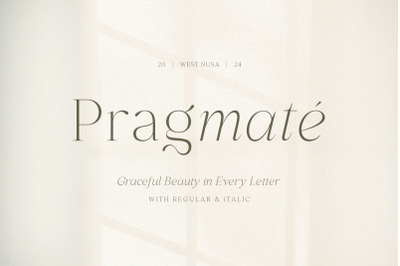 Pragmate - Casual Light Serif