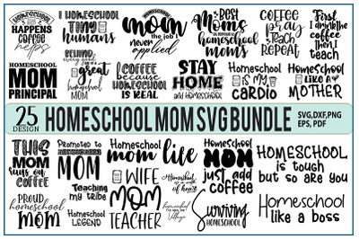 Homeschool Mom SVG Bundle