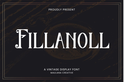 Fillanoll Vintage Display Font