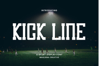 Kick Line Sport Display Font