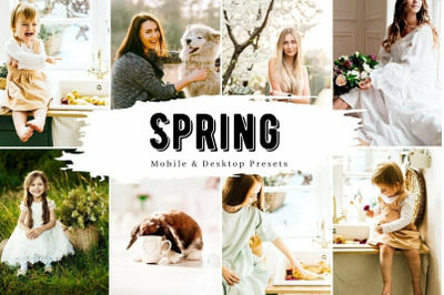 10 Bright Spring Mobile Lightroom Presets