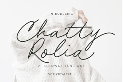 Chatty Rolia - Handwritten Script