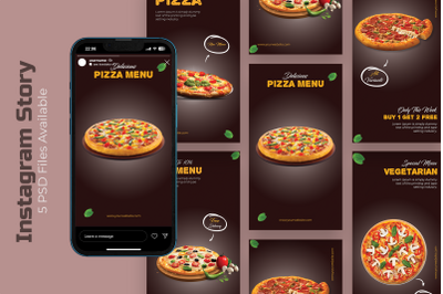 Pizza - Food Instagram Story Template