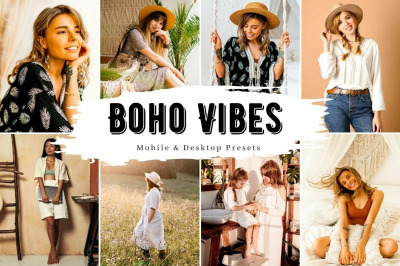 10 Boho Vibes Mobile Lightroom Presets