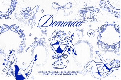 Dominica Vintage Frame Whimsical Collection