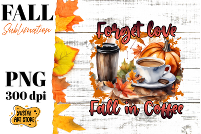 Fall sublimation design. Fall coffee sublimation.