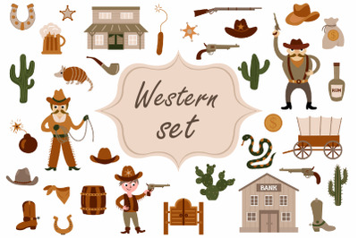 Wild West collection SVG File