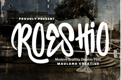 Roeshio Graffiti Display Font