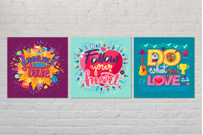 Motivation ToAction Lettering Set