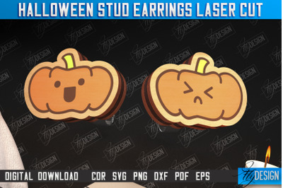 Halloween Stud Earrings | Jewelry Design | Bijoux Design | CNC Files