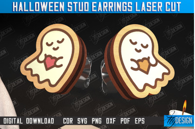 Halloween Stud Earrings | Jewelry Design | Bijoux Design | CNC Files