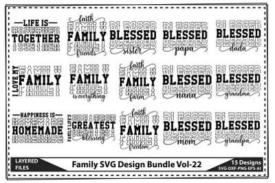 Family SVG Design Bundle Vol-22