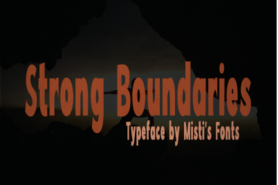 Strong Boundaries