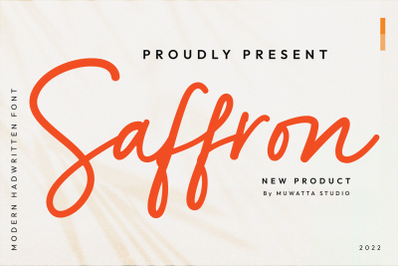 Saffron - Modern Handwritten Script Font