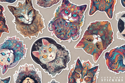 CUTE CATS STICKERS