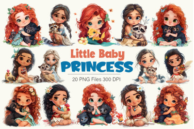 Cartoon Baby Princess. TShirt Sticker.