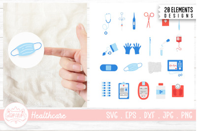 Healthcare Clipart Bundle | Health Care Sign And Symbol