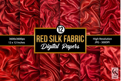 Red Silk or Satin Luxury Backgrounds