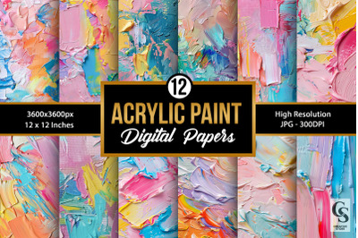 Thick Acrylic Paint Texture Backgrounds