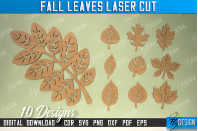 Fall Leaf Bundle | Autumn Symbols | Fall Season | Leaves Shape | CNC