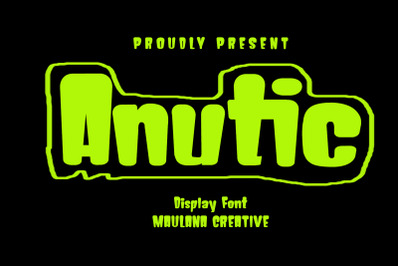 Anutic Display Font