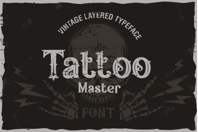 Tattoo Master - vintage layered font