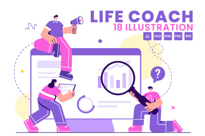 18 Life Coach Illustration