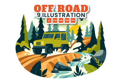 9 Off Road Sport Illustration