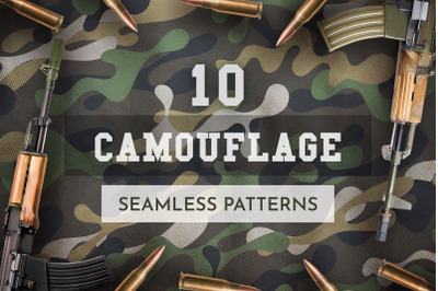 10 Seamless Camouflage Patterns