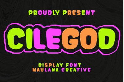 Cilegod Display Font