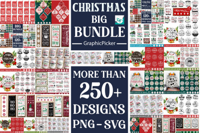 Mega Christmas Farmhouse Bundle, Christmas Big Bundle