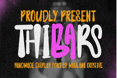 Thibars Handmade Display Font