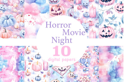 Halloween Pattern | Horror Movie Night Papers