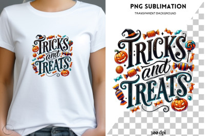 Halloween Tricks and Treats, Digital Downloads for Cards &amp; Shirts, Ret