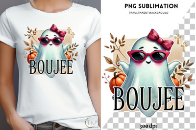 Boujee Png, Halloween Sublimation Digital Download, Retro Ghost PNG Di