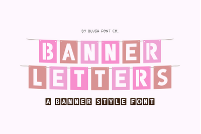 BANNER LETTERS Party Banner Font