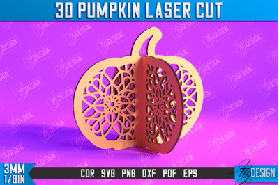 3D Halloween Pumpkin | Halloween Dcor | Pumpkin Ornaments | CNC File