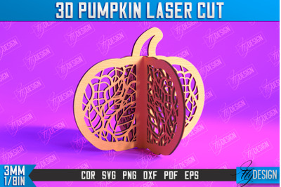 3D Halloween Pumpkin | Halloween Dcor | Pumpkin Ornaments | CNC File