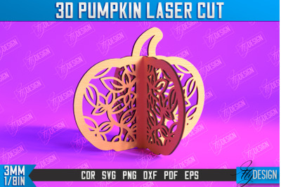 3D Halloween Pumpkin | Halloween Dcor | Pumpkin Ornaments | CNC File