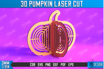 3D Halloween Pumpkin | Halloween Dcor | Pumpkin Ornaments | CNC File