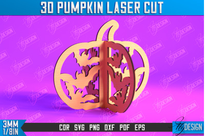 3D Halloween Pumpkin | Halloween Dcor | Pumpkin Ornaments | CNC File