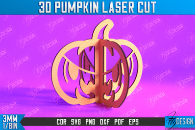 3D Halloween Pumpkin | Halloween Dcor | Pumpkin Ornaments | CNC File