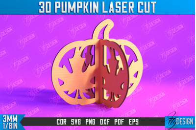 3D Halloween Pumpkin | Halloween Dcor | Pumpkin Ornaments | CNC File