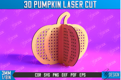 3D Halloween Pumpkin | Halloween Dcor | Pumpkin Ornaments | CNC File