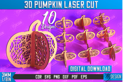 3D Halloween Pumpkin Bundle | Halloween Dcor | Pumpkin Ornaments | CNC