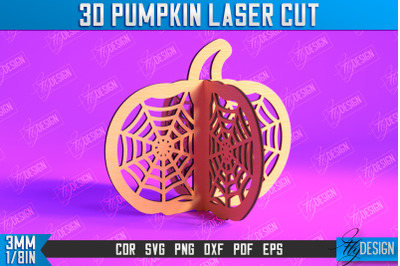 3D Halloween Pumpkin | Halloween Dcor | Pumpkin Ornaments | CNC File